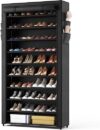 ROJASOP 10 Tier Shoe Rack With Covers