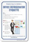 SmartSign 10 x 7 Inch Office Refrigerator Etiquette Sign