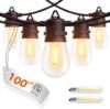 addlon 100FT LED Outdoor String Lights