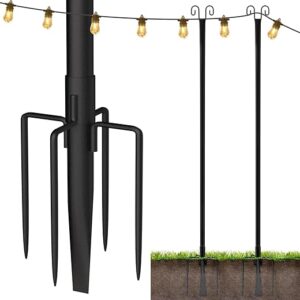 addlon 10FT String Light Poles For Outdoors