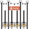 AILBTON 10Ft String Light Poles Outdoor Set