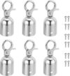 PATIKIL 1.1″x3″ Stanchion Rope End Stopper, Silver
