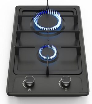 FVBADE 12 Inch 2 Burners Stainless Steel Cooktop