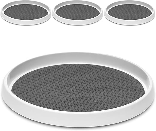 LANDNEOO 12-Inch Non-Skid Turntable Organizer