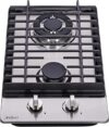 Anlyter 12 Inch Stainless Steel Gas Cooktop