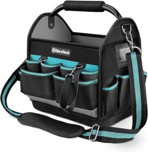 DURATECH 12 Inch Tool Tote With Waterproof Bottom