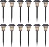 MAGGIFT 12 Pack Solar Pathway Lights Outdoor