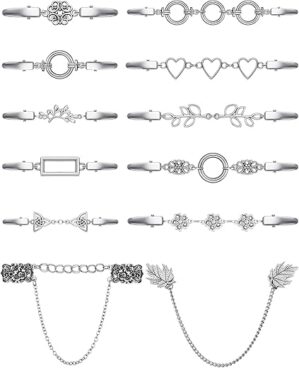 Jetec 12 Pcs Vintage Shirt Cinch Clips