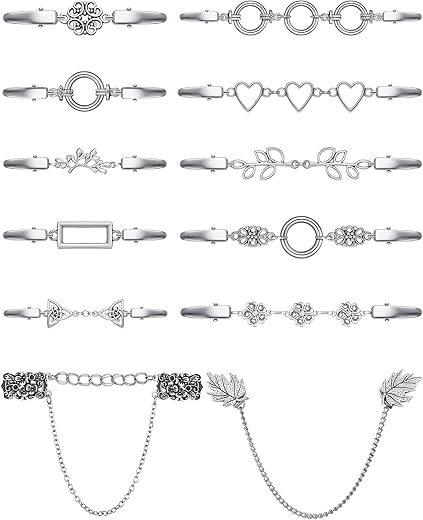Jetec 12 Pcs Vintage Shirt Cinch Clips