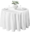 VidaFete 120-Inch Round Stain Resistant Tablecloth