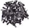 choicbaby 120pcs Double Prong Curl Clips, Black