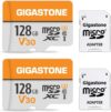 Gigastone 128GB 2-Pack Micro SD Card, 4K