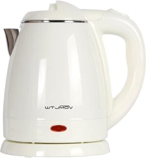 WTJMOV 1.2L Electric Kettle, Double Wall Stainless Steel