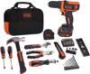 BLACK+DECKER 12V Max Drill & Home Tool Kit (BDCDD12PK)