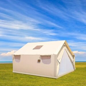 VEVOR 12x14ft Canvas Wall Tent – Waterproof Camping Shelter