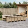 MINERWALL 13 Piece Patio Dining Set Beige