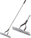 YEELOR 15 Inch Heavy Duty Garden Rake