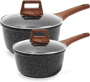 ESLITE LIFE 1.5 QT & 2.5 QT Sauce Pan Set
