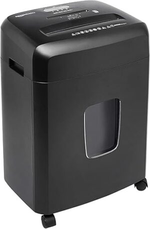 Amazon Basics 15-Sheet Cross Cut Paper Shredder