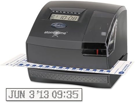 Lathem 1500E Atomic Time Recorder, Charcoal