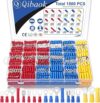 Qibaok 1500pcs Insulated Electrical Wire Connectors Kit