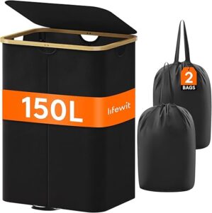 Lifewit 150L Double Laundry Hamper With Lid