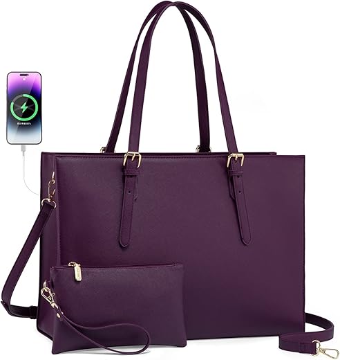 LOVEVOOK 15.6 Inch Laptop Bag, Large Waterproof Briefcase