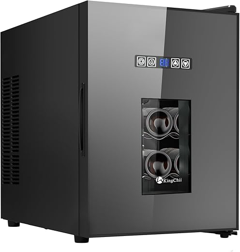 KingChii 16 Bottle Wine Cooler, Freestanding Fridge