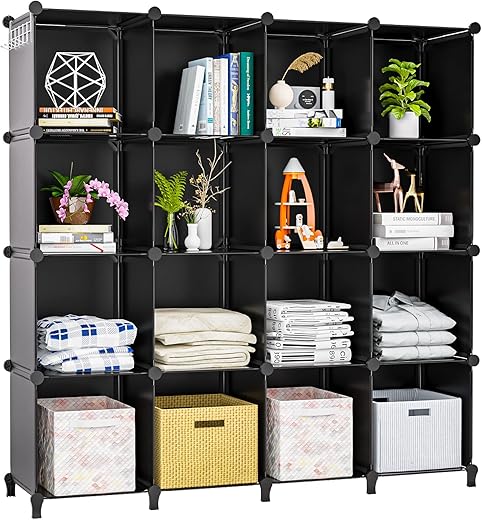 Neprock 16 Cubby Storage Organizer Shelves