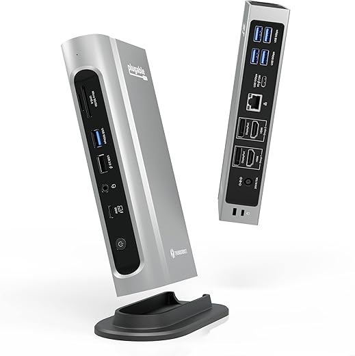Plugable 16-in-1 Thunderbolt 4 Dock, 100W Charging
