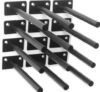 MHMYDZ 16 Pcs Steel Floating Shelf Bracket Set
