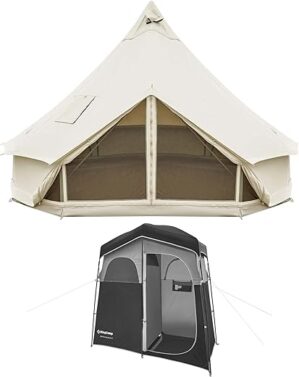 KingCamp 16.4ft Canvas Bell Tent For Camping