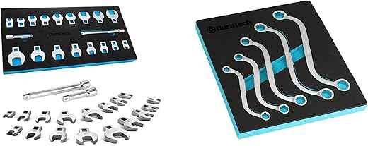 DURATECH 19-Piece Drive Crowfoot Wrench Set