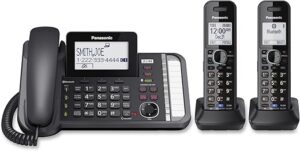Panasonic 2-Line Corded/Cordless Phone System KX-TG9582B