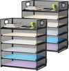 Marbrasse 2 Pack Desk Organizer With Handle
