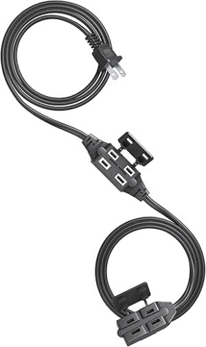 DEWENWILS 2 Prong Indoor Extension Cord, 6 Ft