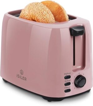 ISILER 2 Slice Toaster With 7 Shade Settings