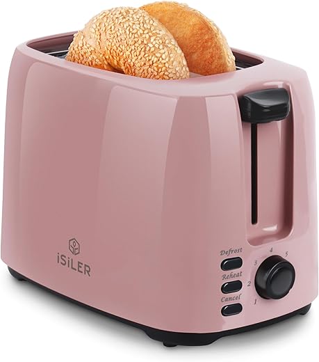 ISILER 2 Slice Toaster With 7 Shade Settings