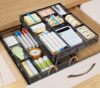 Marbrasse 2 Tier Desk Drawer Organizer Tray