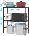 Cidaziya 2-Tier Expandable Metal Storage Shelves
