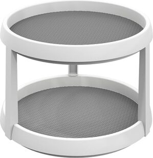 Simple Houseware 2 Tier Turntable Lazy Susan Organizer