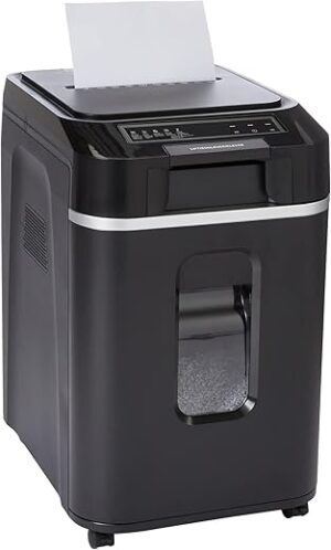 Amazon Basics 200-Sheet Auto Feed Micro Cut Shredder