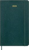 Moleskine 2024 Ethical Weekly Planner, Large, Boa Green