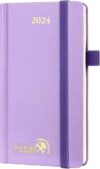 POPRUN 2024 Pocket Calendar Planner, Violet