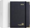 POPRUN 2024 Weekly Planner, Vegan Leather Hardcover