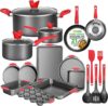 NutriChef 21-Piece Nonstick Cookware Set