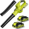 LAZYBOI 21V Cordless Leaf Blower, 2 Batteries