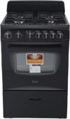 Avanti 24″ Compact Gas Range Oven, Black