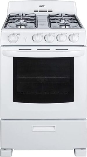 Summit Appliance 24″ Freestanding Gas Range RG244WS