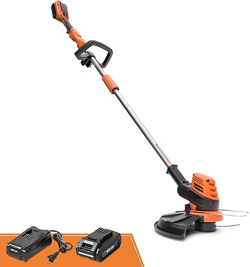 LawnMaster 24V 12" Cordless String Trimmer With Battery
